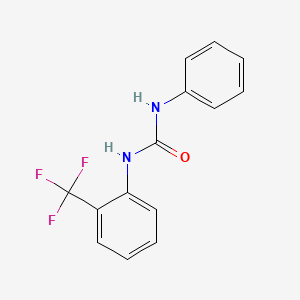 molecular formula C14H11F3N2O B5652311 1-Phenyl-3-[2-(trifluoromethyl)phenyl]urea 