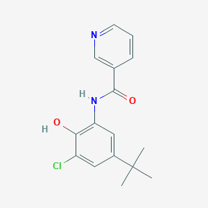 molecular formula C16H17ClN2O2 B5652349 N-(5-tert-butyl-3-chloro-2-hydroxyphenyl)nicotinamide 
