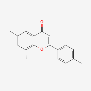 molecular formula C18H16O2 B5652377 6,8-Dimethyl-2-(p-tolyl)-4H-chromen-4-one CAS No. 88952-93-6