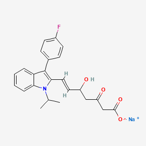 molecular formula C24H23FNNaO4 B565248 3-Keto Fluvastatin Sodium Salt CAS No. 1331643-17-4