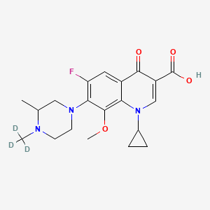 molecular formula C20H24FN3O4 B565250 N-Methyl Gatifloxacin-d3 CAS No. 1216721-34-4