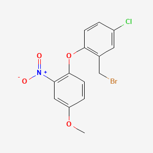 3-Bromomethyl-1-chloro-4-(4-methoxy-2-nitrophenoxy)benzene