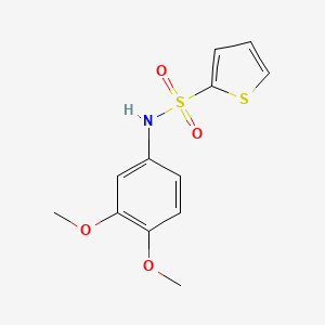 molecular formula C12H13NO4S2 B5652647 N-(3,4-dimethoxyphenyl)thiophene-2-sulfonamide 