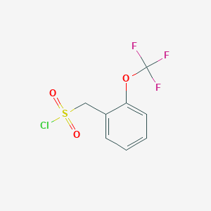 molecular formula C8H6ClF3O3S B056528 (2-(Trifluoromethoxy)phenyl)methanesulfonyl chloride CAS No. 116827-38-4