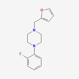 molecular formula C15H17FN2O B5652803 Antibacterial agent 73 
