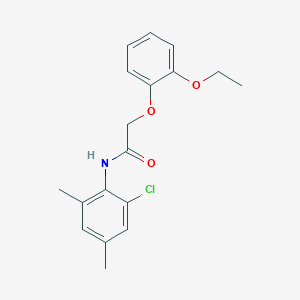 molecular formula C18H20ClNO3 B5652811 N-(2-chloro-4,6-dimethylphenyl)-2-(2-ethoxyphenoxy)acetamide 