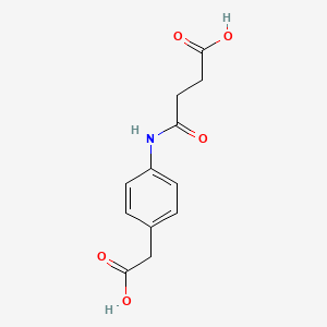 B5652841 4-{[4-(carboxymethyl)phenyl]amino}-4-oxobutanoic acid CAS No. 351158-37-7