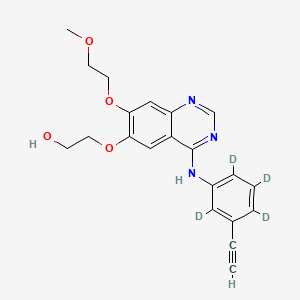 molecular formula C21H21N3O4 B565288 Desmethyl Erlotinib-d4 