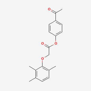 molecular formula C19H20O4 B5652886 4-Acetylphenyl 2-(2,3,6-trimethylphenoxy)acetate 