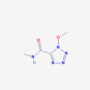 molecular formula C4H7N5O2 B056529 1-Methoxy-N-methyltetrazole-5-carboxamide CAS No. 115751-79-6