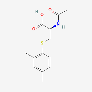 molecular formula C13H17NO3S B565290 N-Acetyl-S-(2,4-dimethylbenzene)-L-cysteine CAS No. 581076-69-9