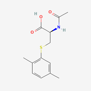 molecular formula C13H17NO3S B565296 N-Acetyl-S-(2,5-dimethylbenzene)-L-cysteine CAS No. 581076-70-2
