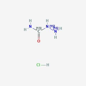 molecular formula CH6ClN3O B565325 SCA-13C-15N2 hydrochloride CAS No. 1173020-16-0