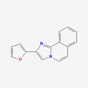 molecular formula C15H10N2O B5653403 2-(Furan-2-yl)imidazo[2,1-a]isoquinoline 