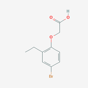 molecular formula C10H11BrO3 B5653588 2-(4-Bromo-2-ethylphenoxy)acetic acid 