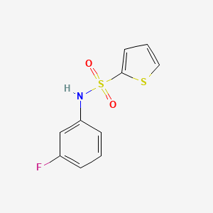 molecular formula C10H8FNO2S2 B5653755 N-(3-fluorophenyl)thiophene-2-sulfonamide 