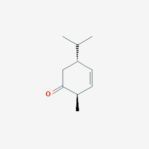 molecular formula C10H16O B056538 (2R,5R)-2-Methyl-5-propan-2-ylcyclohex-3-en-1-one CAS No. 114883-60-2