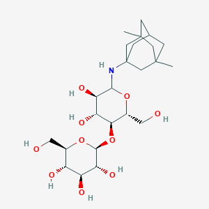 molecular formula C24H41NO10 B565386 D-Glucopyranosylamine, N-(3,5-dimethyltricyclo[3.3.1.13,7]dec-1-yl)-4-O-beta-D-glucopyranosyl- CAS No. 1159637-28-1