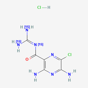 molecular formula C6H9Cl2N7O B565387 Amiloride-15N3 Hydrochloride CAS No. 1216796-18-7