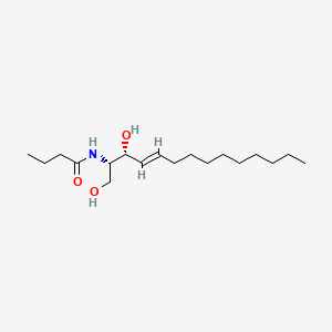molecular formula C18H35NO3 B565393 N-[(E,2S,3R)-1,3-dihydroxytetradec-4-en-2-yl]butanamide CAS No. 1644540-99-7