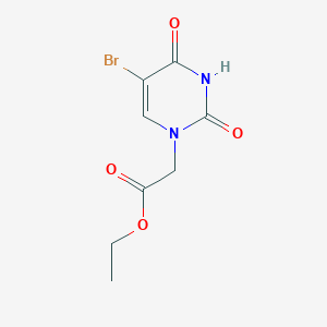 molecular formula C8H9BrN2O4 B5653955 ethyl (5-bromo-2,4-dioxo-3,4-dihydro-1(2H)-pyrimidinyl)acetate 