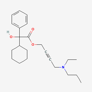 molecular formula C23H33NO3 B565398 N-Desethyl-N-propyl Oxybutynin CAS No. 1215677-72-7