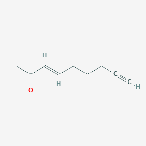 molecular formula C9H12O B056540 (E)-non-3-en-8-yn-2-one CAS No. 123405-87-8