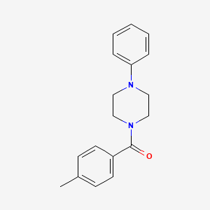 molecular formula C18H20N2O B5654170 1-(4-methylbenzoyl)-4-phenylpiperazine CAS No. 219989-26-1