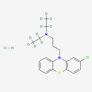 molecular formula C19H24Cl2N2S B565425 Chlorproethazine-d10 Hydrochloride CAS No. 1216730-87-8