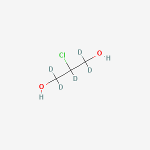 molecular formula C3H7ClO2 B565431 2-Chloro-1,3-propanediol-d5 