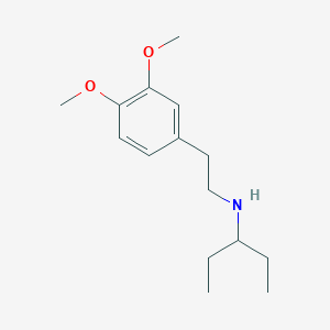molecular formula C15H25NO2 B5654368 N-[2-(3,4-dimethoxyphenyl)ethyl]pentan-3-amine CAS No. 461408-09-3
