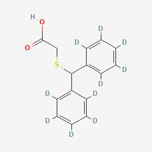 2-[(Diphenylmethyl)thio]acetic Acid-d10