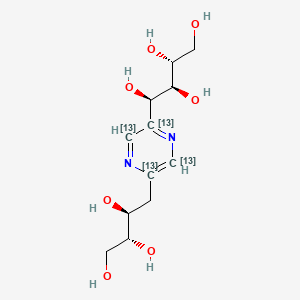 molecular formula C12H20N2O7 B565450 2,5-Deoxyfructosazine-13C4 
