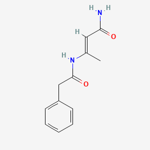 molecular formula C12H14N2O2 B565456 PHENYLACETYL BETA-AMINOCROTONAMIDE CAS No. 1246833-19-1
