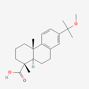 molecular formula C21H30O3 B565468 Abiesadine N 
