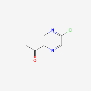 molecular formula C6H5ClN2O B565472 1-(5-Chloropyrazin-2-yl)ethanone CAS No. 160252-31-3