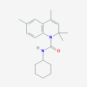 molecular formula C20H28N2O B5654907 N-cyclohexyl-2,2,4,6-tetramethylquinoline-1(2H)-carboxamide 
