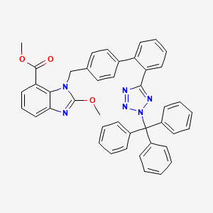 B565492 Methyl 2-methoxy-3-[[4-[2-(2-trityltetrazol-5-yl)phenyl]phenyl]methyl]benzimidazole-4-carboxylate CAS No. 1797136-91-4