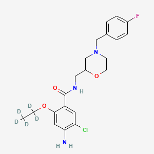 molecular formula C21H25ClFN3O3 B565508 Mosapride-d5 CAS No. 1246820-66-5