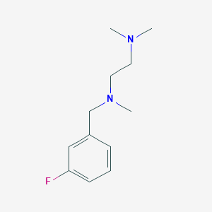 molecular formula C12H19FN2 B5655081 N'-[(3-fluorophenyl)methyl]-N,N,N'-trimethylethane-1,2-diamine 