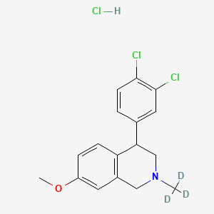 molecular formula C17H18Cl3NO B565517 Diclofensine-d3 Hydrochloride 