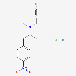 molecular formula C13H17ClN2O2 B565519 rac 4-Nitro Deprenyl Hydrochloride CAS No. 13571-00-1