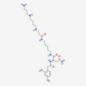 molecular formula C27H47N7O6 B056552 乔罗蜘蛛毒素 CAS No. 112163-33-4