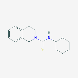 molecular formula C16H22N2S B5655379 N-CYCLOHEXYL-1,2,3,4-TETRAHYDROISOQUINOLINE-2-CARBOTHIOAMIDE 