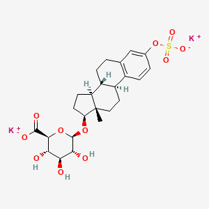 molecular formula C24H30K2O11S B565538 Estradiol 3-sulfate 17B-glucuronide dipotassium salt CAS No. 10392-35-5