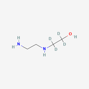 molecular formula C4H12N2O B565554 2-(2-Aminoethylamino)ethanol-d4 