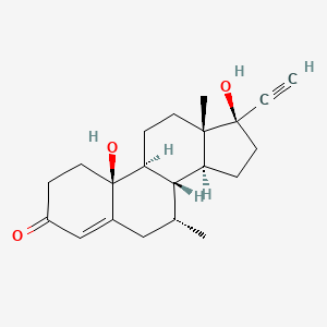 (7R,8S,9S,10S,13S,14S,17R)-17-ethynyl-10,17-dihydroxy-7,13-dimethyl-2,6,7,8,9,11,12,14,15,16-decahydro-1H-cyclopenta[a]phenanthren-3-one