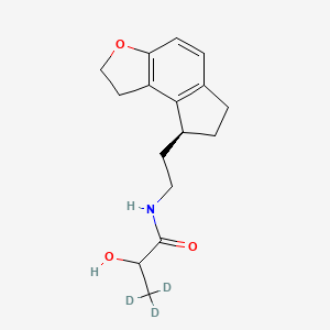 molecular formula C16H21NO3 B565558 Ramelteon Metabolite M-II-d3 