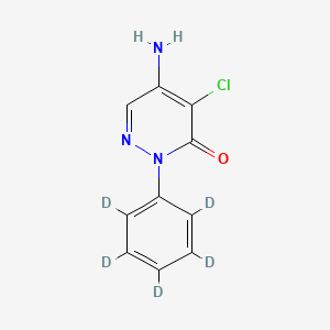 molecular formula C10H8ClN3O B565563 Chloridazon-d5 