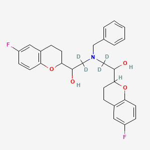 molecular formula C29H31F2NO4 B565569 rac N-Benzyl Nebivolol-d4 
